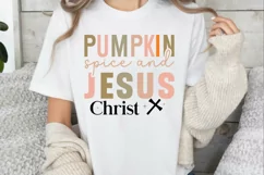 Pumpkin Spice and Jesus Christ SVG , Autumn Bible Verse SVG Product Image 3