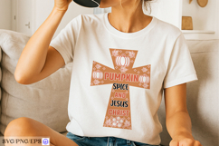 Pumpkin Spice And Jesus Christ Funny Christian Fall Quote Product Image 2