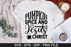 Boho Fall Christian SVG Design - Pumpkin Spice and Jesus Product Image 5