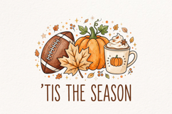 Pumpkin Spice Autumn Sublimation Design Product Image 1
