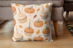 pumpkin spice birthday, sweet party design, festive fall pattern, birthday cake background, autumn celebration art, party hat decor, buttercream frosting paper, joyful occasion design, festive sprinkle pattern, happy fall art