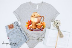 Pumpkin Spice Clipart Watercolor Autumn Sublimation Bundle