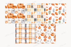 GlamArtZhanna, Pumpkins paper, Pumpkins pattern, Pumpkins background, Pumpkin Spice paper, Autumn farm paper, Orange plaid paper, Orange plaid pattern, Checkered paper, Checkered pattern, Checkered background, Plaid background, Autumn digital paper, Autum