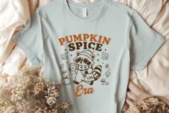 Pumpkin Spice Era SVG PNG, Cute Raccoon Cozy Fall Design Product Image 2
