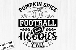 Pumpkin Spice Football and Hoodies Fall SVG Design Cut File Product Image 1