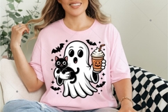 Pumpkin Spice Ghost PNG, Halloween Ghost PNG, Halloween Cat Product Image 3