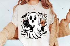 Pumpkin Spice Ghost PNG, Halloween Ghost PNG, Halloween Cat Product Image 5