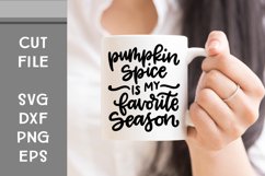 Pumpkin Spice is my Favorite Season, Hand Lettered, Cut File Product Image 1