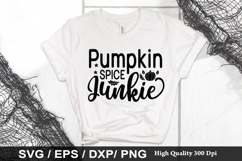 Pumpkin spice junkie SVG - Pumpkin Design Product Image 1