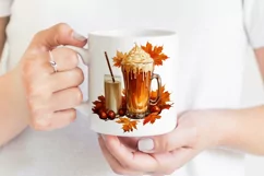 Pumpkin Spice Latte Sublimation | Autumn Shirt Print Product Image 3