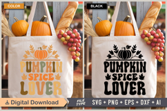 Pumpkin Spice Lover SVG File | Fall Retro SVG Product Image 2