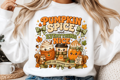 Pumpkin Spice PNG, Cute Fall Coffee PNG Product Image 2