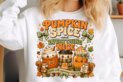Pumpkin Spice PNG, Cute Fall Coffee PNG Product Image 3