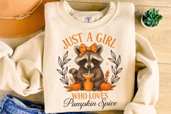 Just a Girl Who Loves Pumpkin Spice PNG, Autumn PNG, Fall Product Image 4