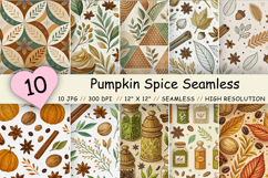 pumpkin spice pattern, digital paper fall, warm brown background, cream tones design, cozy autumn theme, coffee time wallpaper, thanksgiving decor pattern, seasonal spice design, watercolor pumpkin background, rustic kitchen decor, november festive vibes,