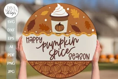 Happy Pumpkin Spice Season SVG Pumpkin Spice SVG Funny Fall Product Image 1