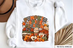 Pumpkin Spice Season Fall Sublimation Design, Cozy Autumn Product Image 2