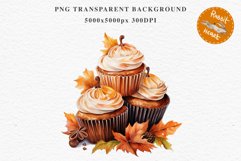 Pumpkin Spice Sweets Thanksgiving Food Clipart Fall Mood PNG Party Art Image Watercolor Transparent Print illustration sublimation creepy printable digital watercolor Thanksgiving pumpkin spice sweets, fall clipart, junk journaling, food art, baking