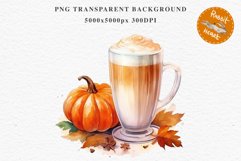 Pumpkin Spice Sweets Thanksgiving Food Clipart Fall Mood PNG Party Art Image Watercolor Transparent Print illustration sublimation creepy printable digital watercolor Thanksgiving pumpkin spice sweets, fall clipart, junk journaling, food art, baking