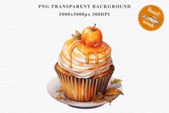 Pumpkin Spice Sweets Thanksgiving Food Clipart Fall Mood PNG Party Art Image Watercolor Transparent Print illustration sublimation creepy printable digital watercolor Thanksgiving pumpkin spice sweets, fall clipart, junk journaling, food art, baking