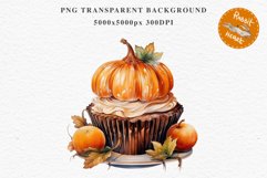 Pumpkin Spice Sweets Thanksgiving Food Clipart Fall Mood PNG Party Art Image Watercolor Transparent Print illustration sublimation creepy printable digital watercolor Thanksgiving pumpkin spice sweets, fall clipart, junk journaling, food art, baking