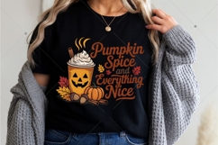 Pumpkin Spice and Everything Nice PNG, Fall Sublimation Product Image 5