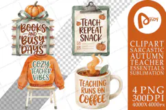 Pumpkin Spice Teacher Survival Kit Sublimation Product Image 1