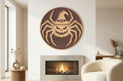 Pumpkin Spider With Witch Hat SVG Product Image 1