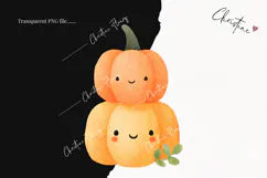 Cute Halloween Pumpkins Clipart | Halloween PNG Product Image 2