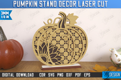 Fall Floral Pumpkin Laser Cut| Autumn Home Decor | Farmhouse Product Image 1