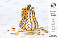 Pumpkin Stand Decors Bundle Laser Cut. Stand Decor SVG Product Image 3