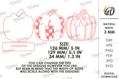 Pumpkin Stand Decor Laser Cut. Stand Decor SVG Product Image 2