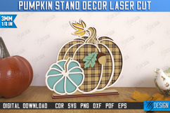 Fall Floral Pumpkin Laser Cut| Autumn Home Decor | Farmhouse Product Image 1