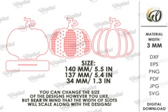 Pumpkin Stand Decor Laser Cut. Stand Decor SVG Product Image 2