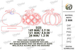 Pumpkin Stand Decor Laser Cut. Stand Decor SVG Product Image 2
