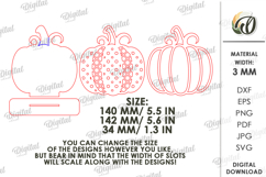 Pumpkin Stand Decor Laser Cut. Stand Decor SVG Product Image 2