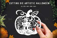 Pumpkin stencil for cutting and scrapbooking Product Image 1