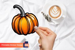 Pumpkin Sticker, Autumn Pumpkin Sticker, Fall Sticker Product Image 1