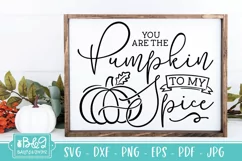 You Are the Pumpkin To My Spice - Fall Quote SVG Cut File
