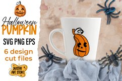 Halloween Pumpkin SVG 6 cut files design Product Image 3