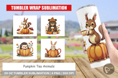 Tumbler Pumpkin Tea Animals Product Image 1