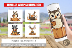 Tumbler Pumpkin Tea Animals Product Image 1