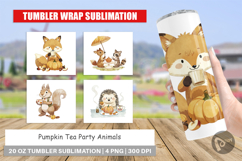 Tumbler Pumpkin Tea Animals Product Image 1