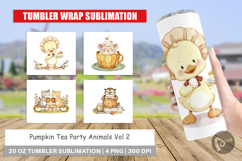 Tumbler Pumpkin Tea Animals Product Image 1