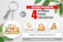 Keychain Pumpkin Tea Animals Product Image 1