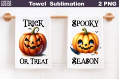 Halloween Towel | Trick Or Treat Kitchen Towel Product Image 1
