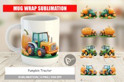 Mug Wrap Design Pumpkin Tractor Product Image 1