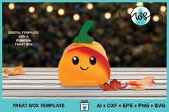 Halloween Pumpkin Treat Candy Box Classroom Gift SVG Product Image 1