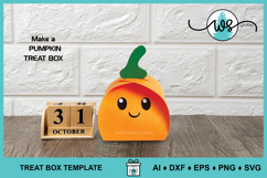 Halloween Pumpkin Treat Candy Box Classroom Gift SVG Product Image 4