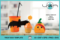 Halloween Pumpkin Treat Candy Box Classroom Gift SVG Product Image 5